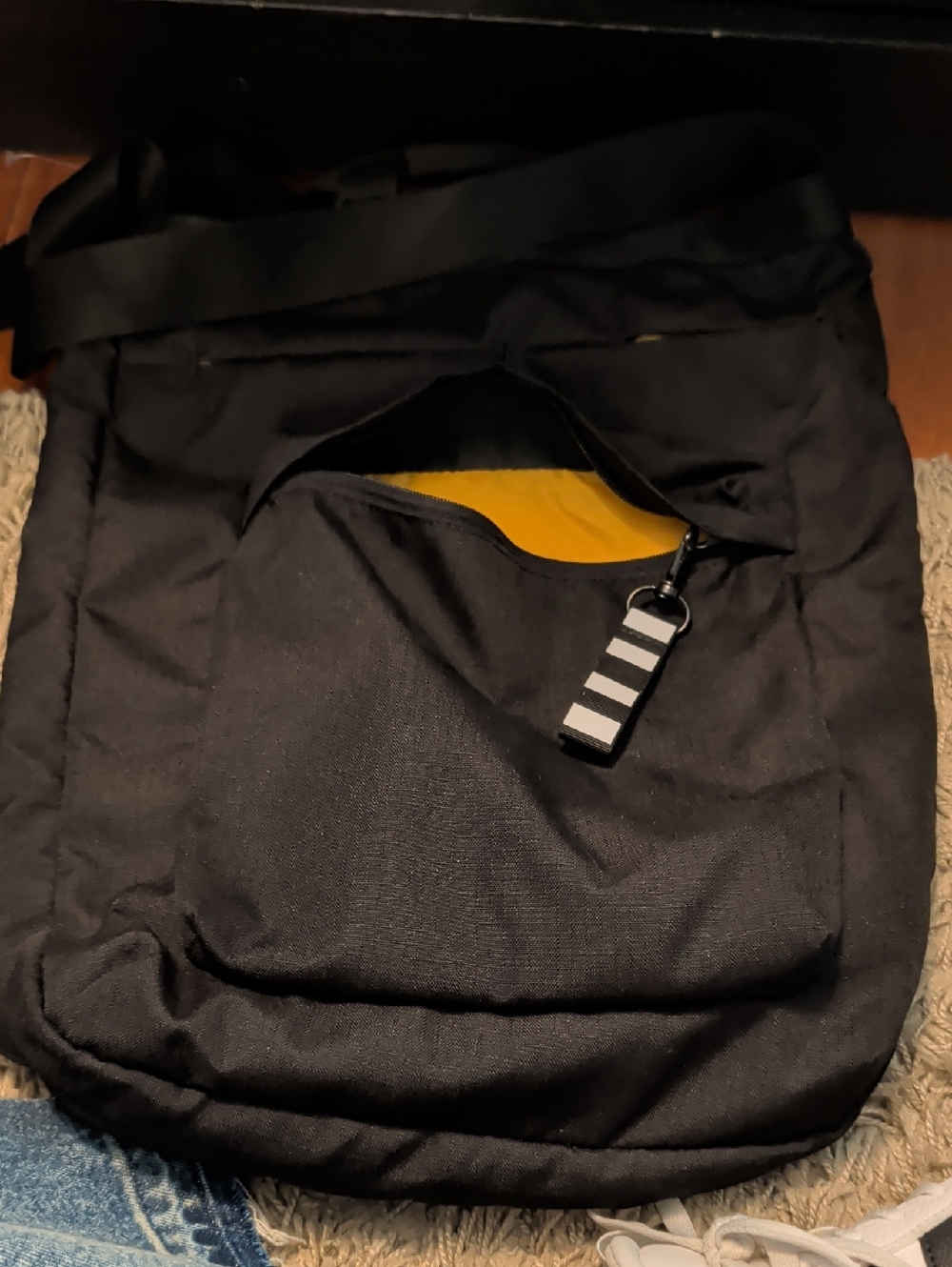 Small Ikea Backpack - Everyday Backpack Tote with Yellow Interior